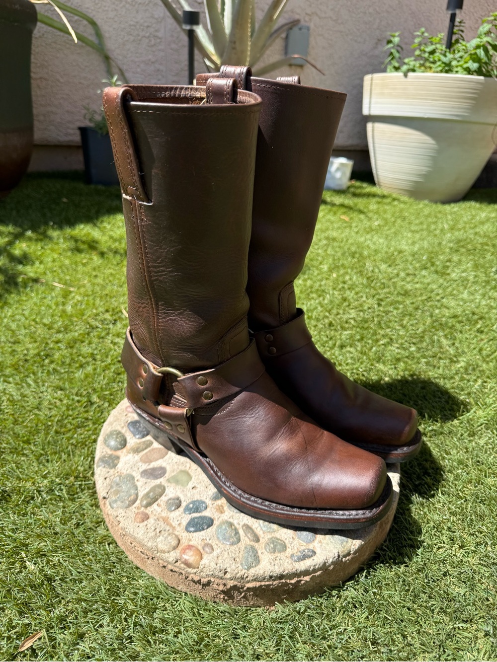 Frye Harness Leather Boots - Picture 2 of 10